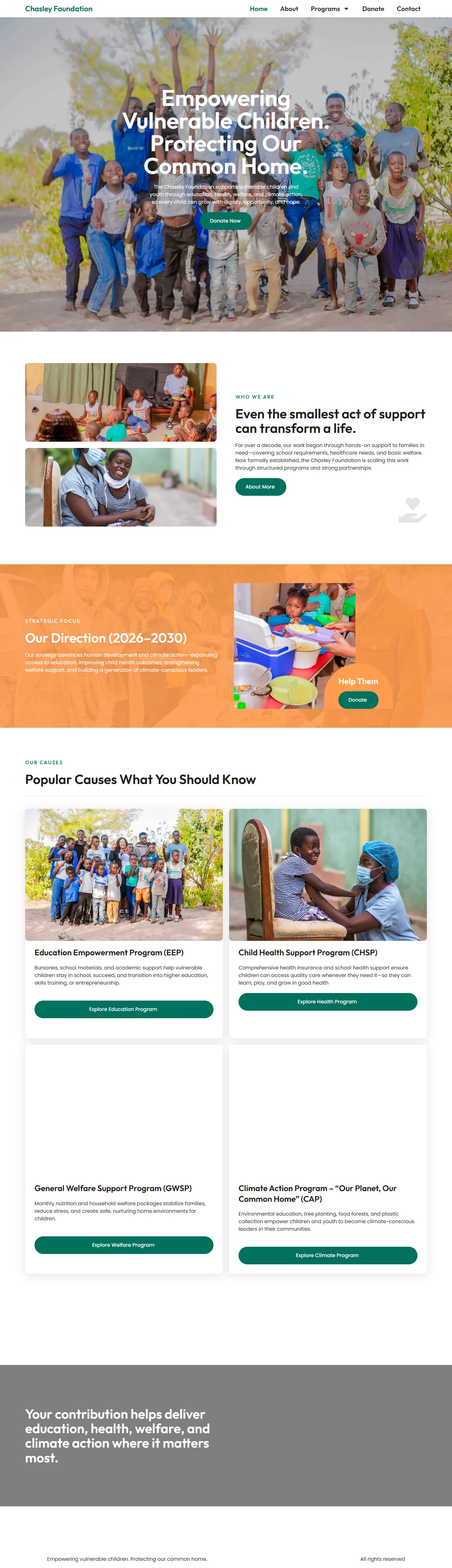 Chasley Foundation: Chasley Foundation homepage