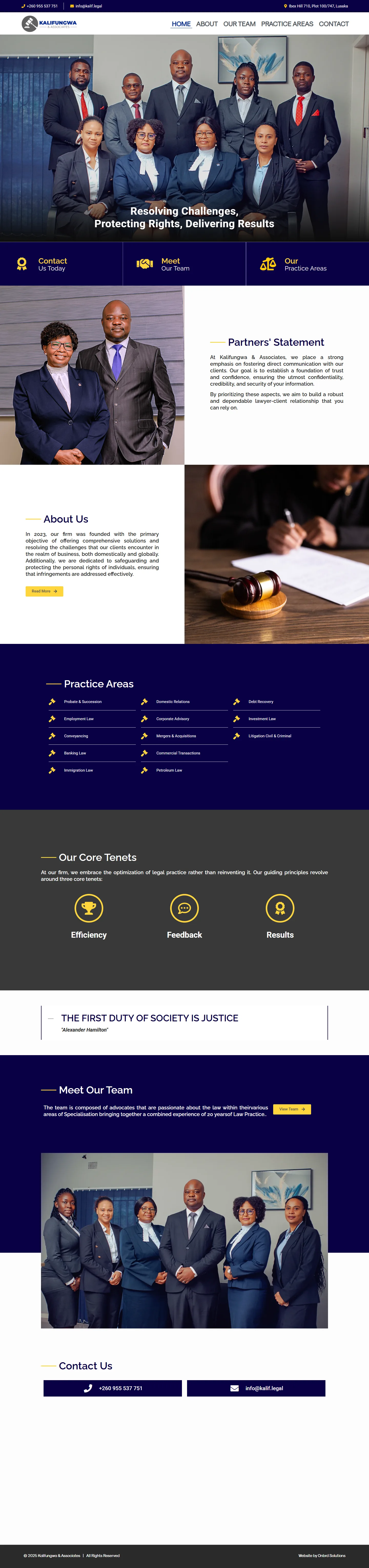 Kalifungwa & Associates: Kalifungwa & Associates homepage