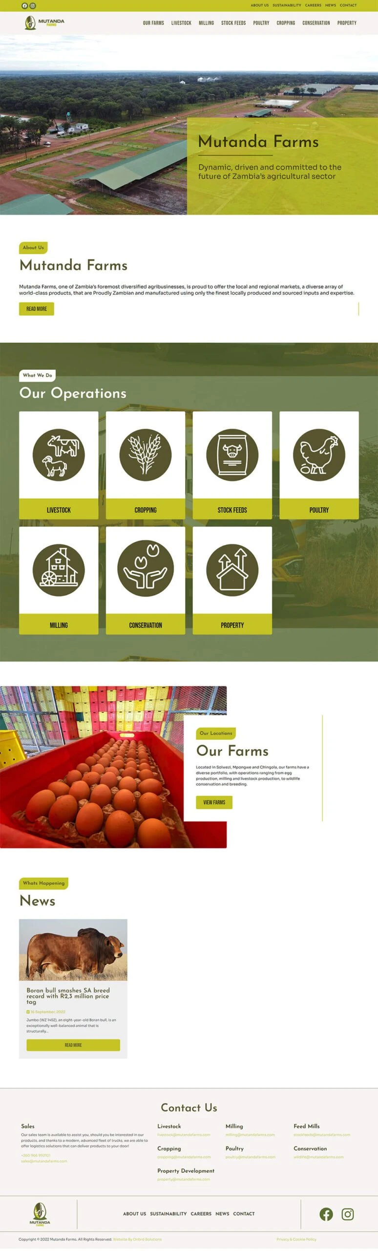 Mutanda Farms: Agribusiness homepage