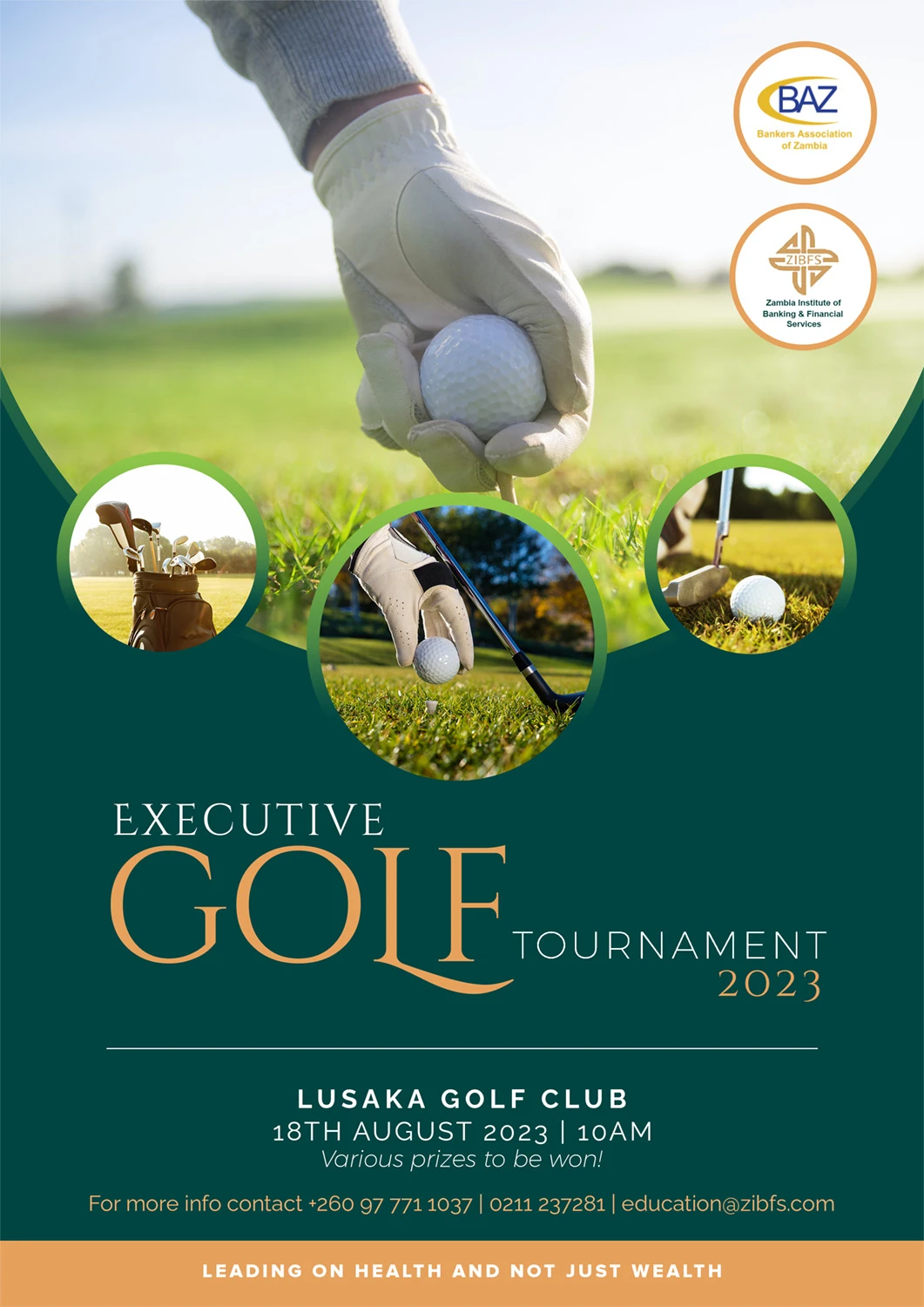Zambia Institute of Banking & Financial Services: Executive Golf Tournament artwork